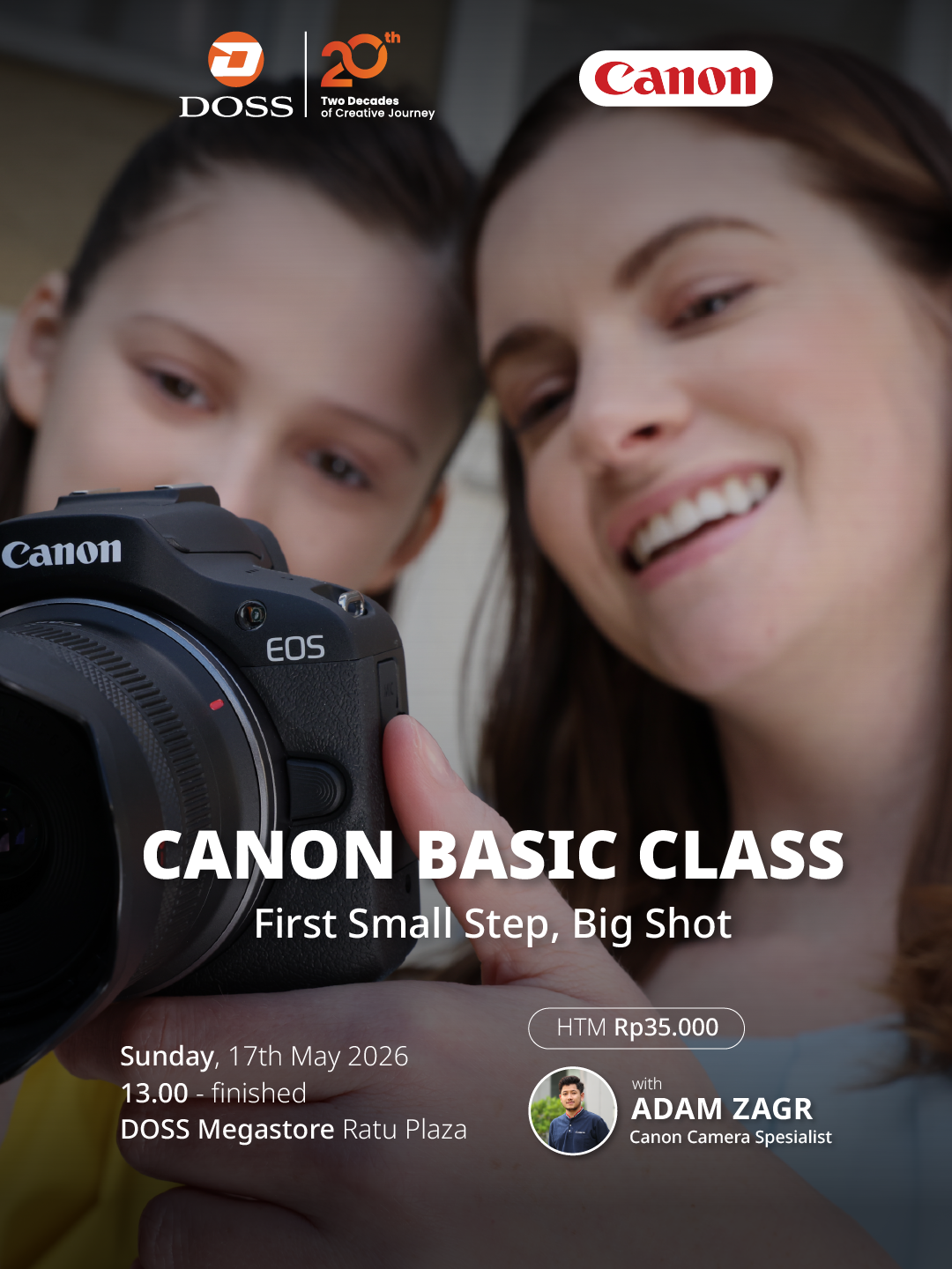 Yuk Join Canon Basic Class 2026 di DOSS: Langkah Awal Belajar Fotografi untuk Pemula
