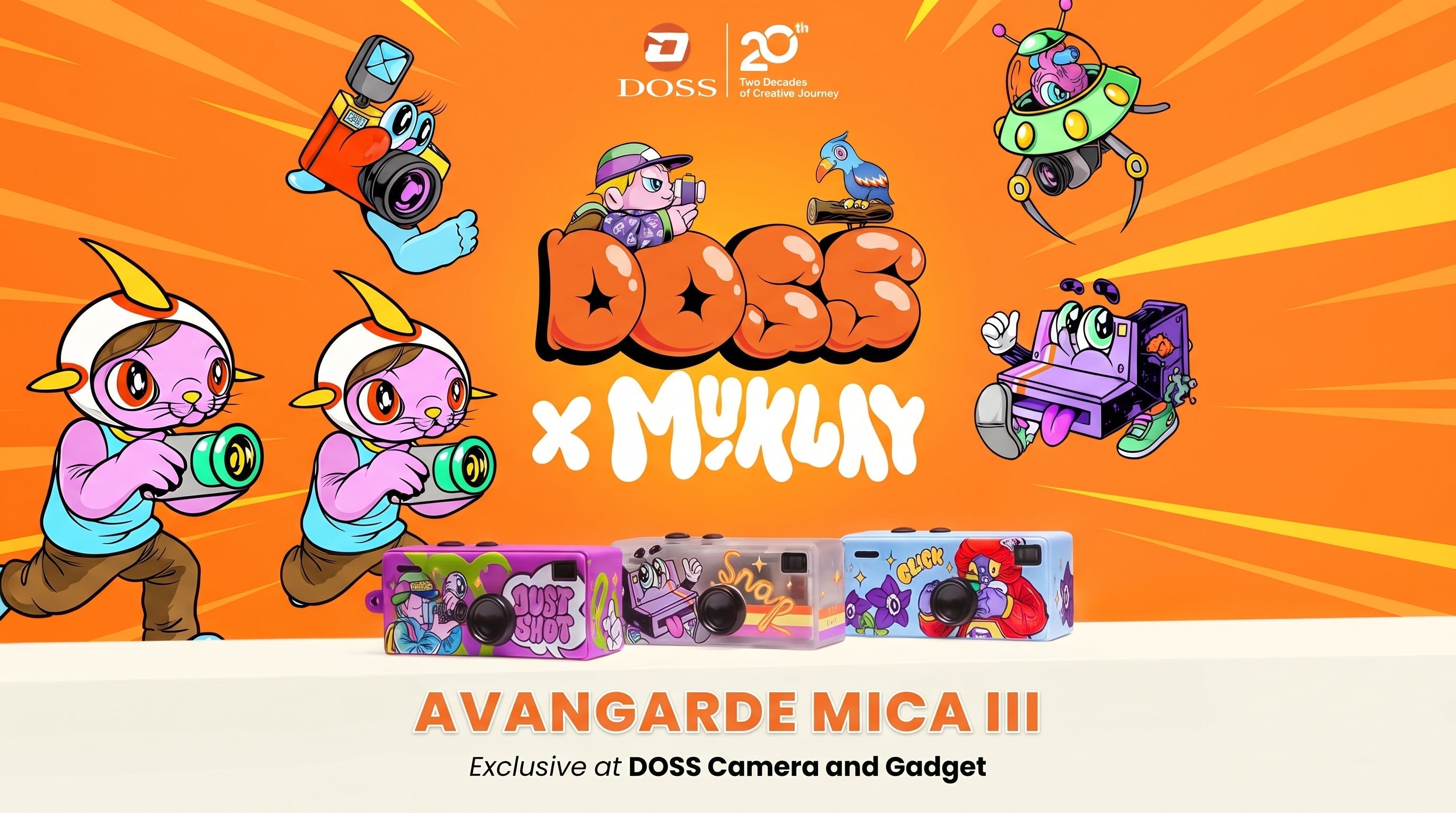 Kolaborasi DOSS × Muklay Hadirkan Kamera Avangarde Mica III dengan Desain Spesial