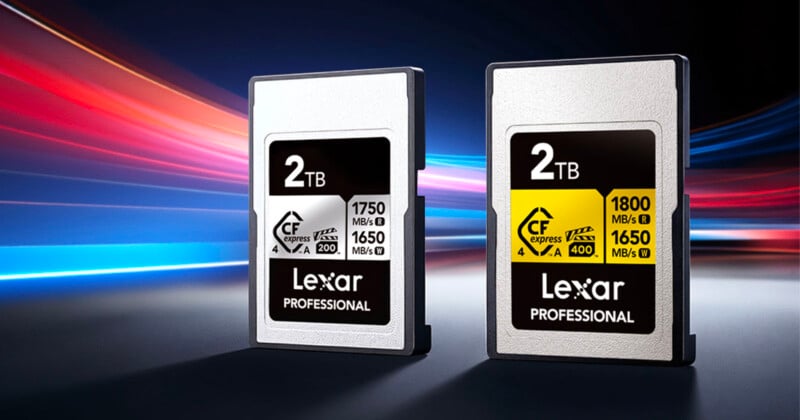 Lexar CFexpress 4.0 Type A 2TB Gold & Silver Dirilis, Kartu Memori Canggih untuk Kamera Sony