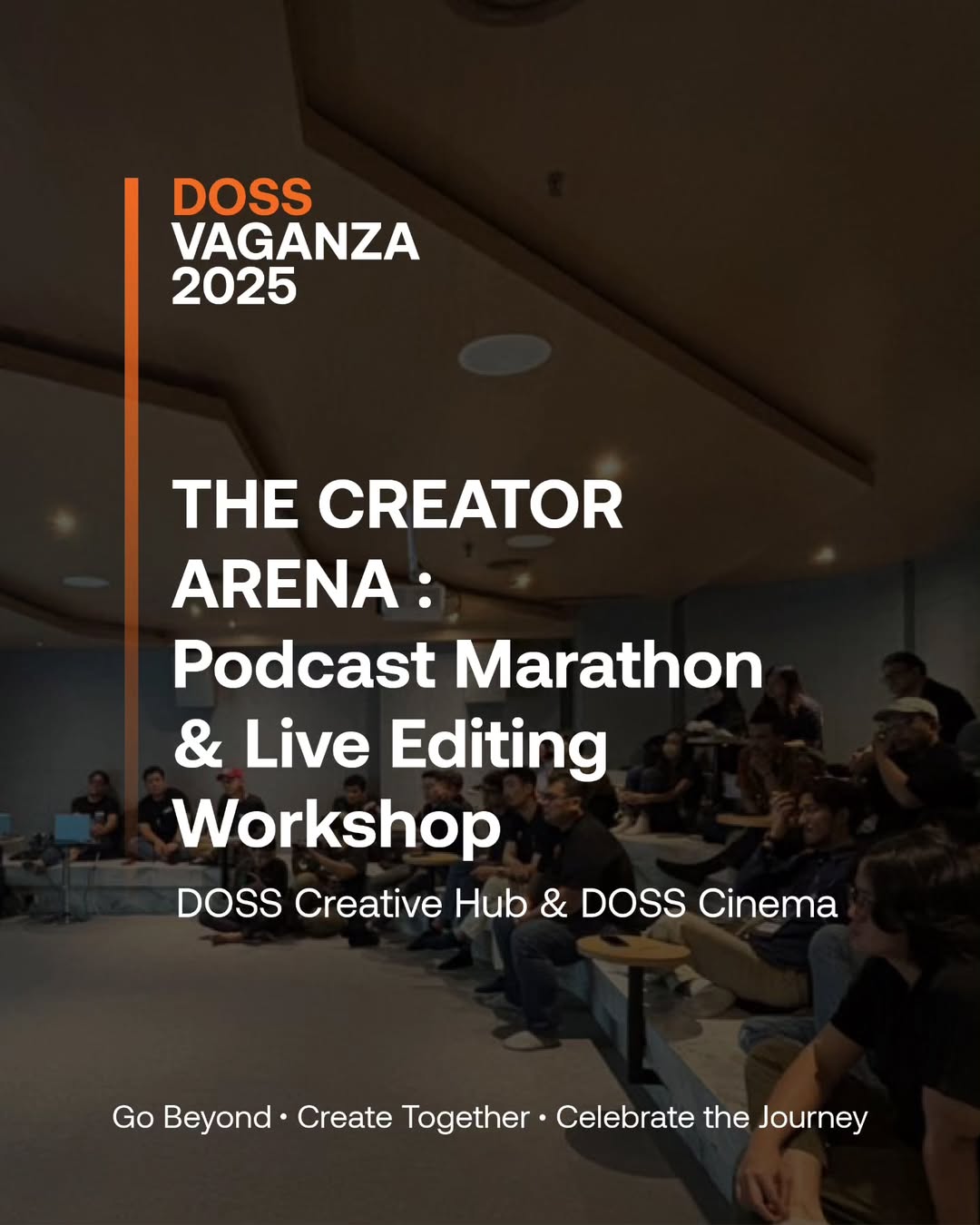 The Creator Arena: Ada Podcast Marathon & Live Editing Workshop di DOSS Vaganza 2025
