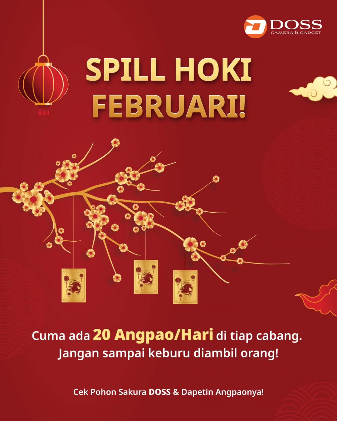 Spill Hoki Februari! Dapatkan Angpao Berisi Voucher Jutaan Rupiah di DOSS Angpao Hunt
