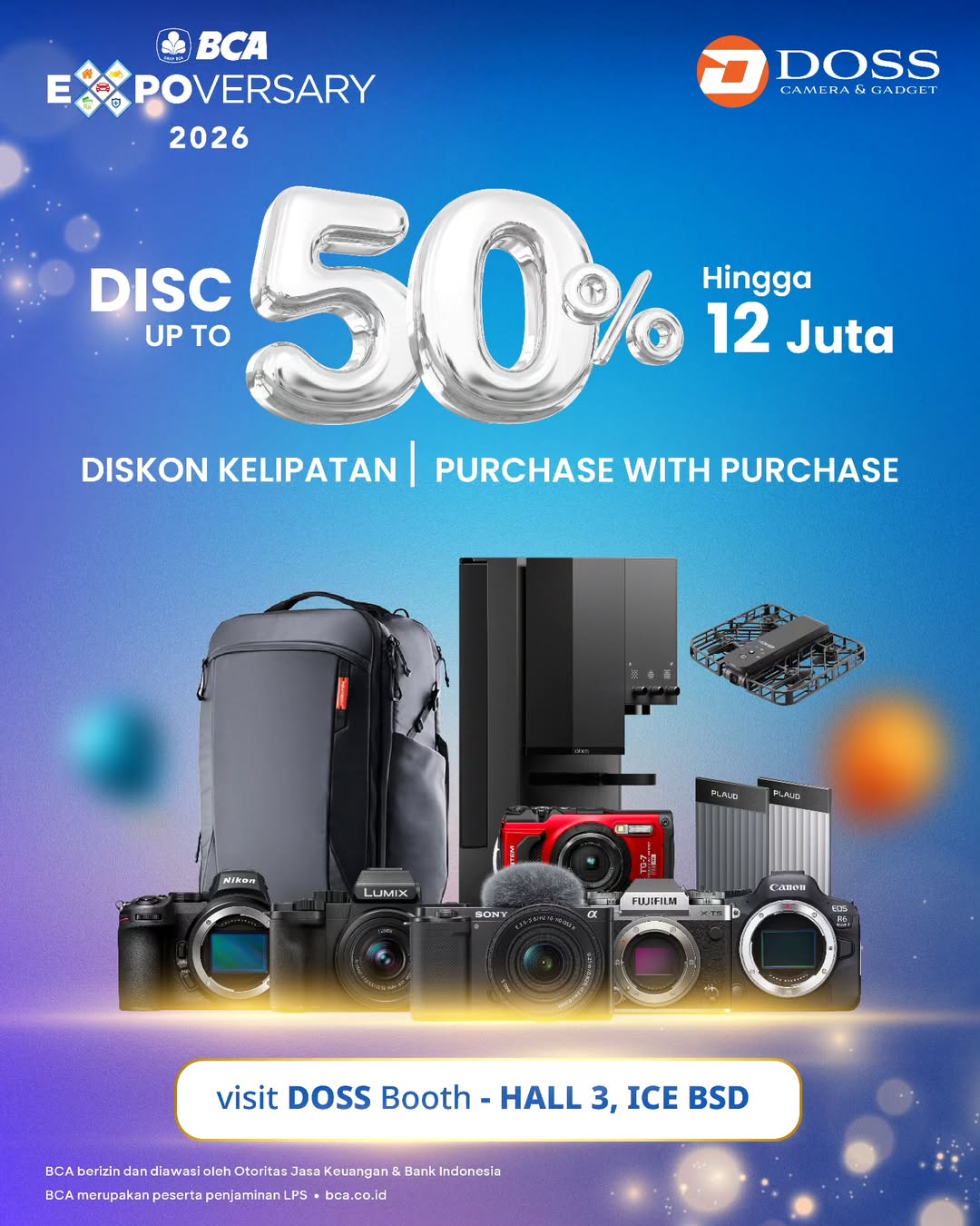 DOSS Ada di BCA Expoversary 2026: Dapatkan Diskon Hingga 50% & Promo Gear Impian