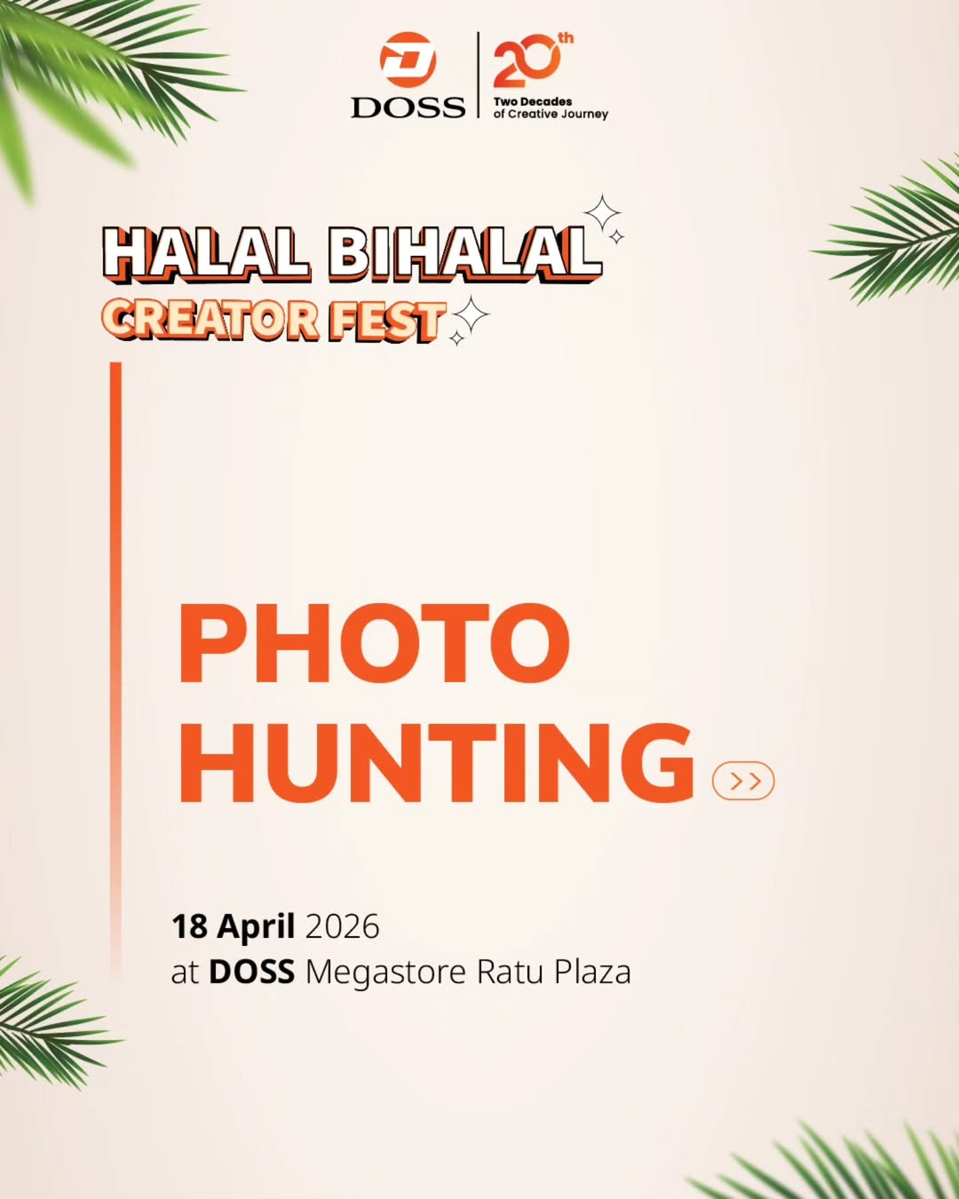 Suka Hunting Foto? Yuk Join Photo Hunting di DOSS Halal Bihalal Creator Fest 2026