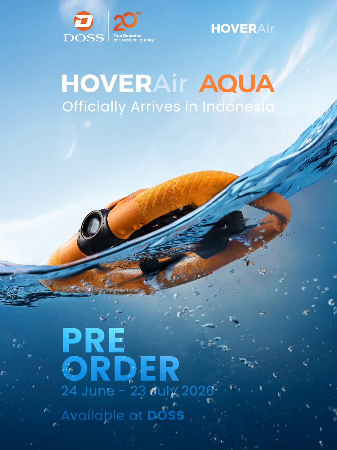 Yuk Pre Order HOVERAir AQUA di DOSS : Drone Waterproof yang Siap Bikin Konten Air Kamu Makin Epic!