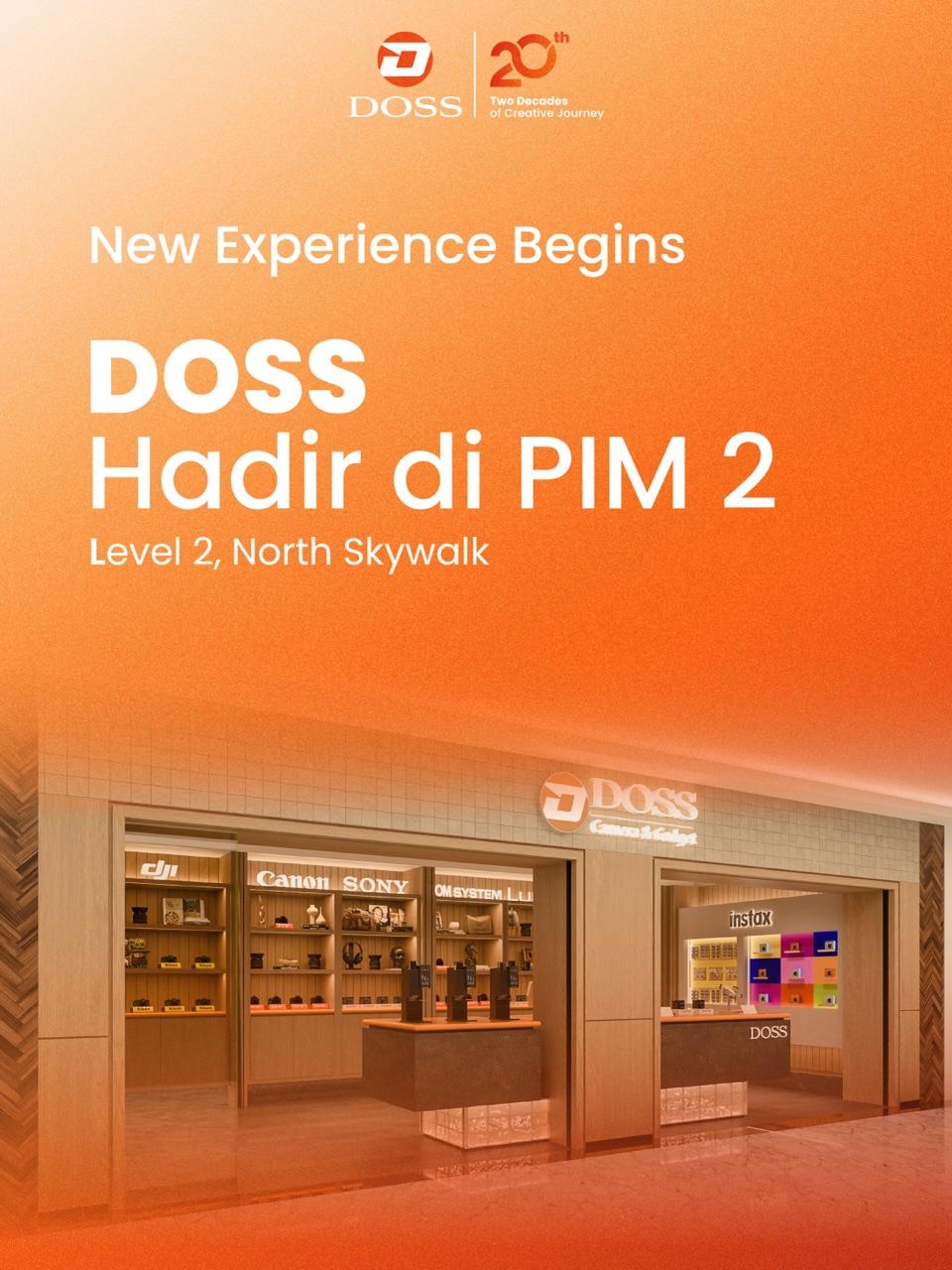 Warga Jaksel Merapat! DOSS Camera & Gadget Buka Store Baru di Pondok Indah Mall 2