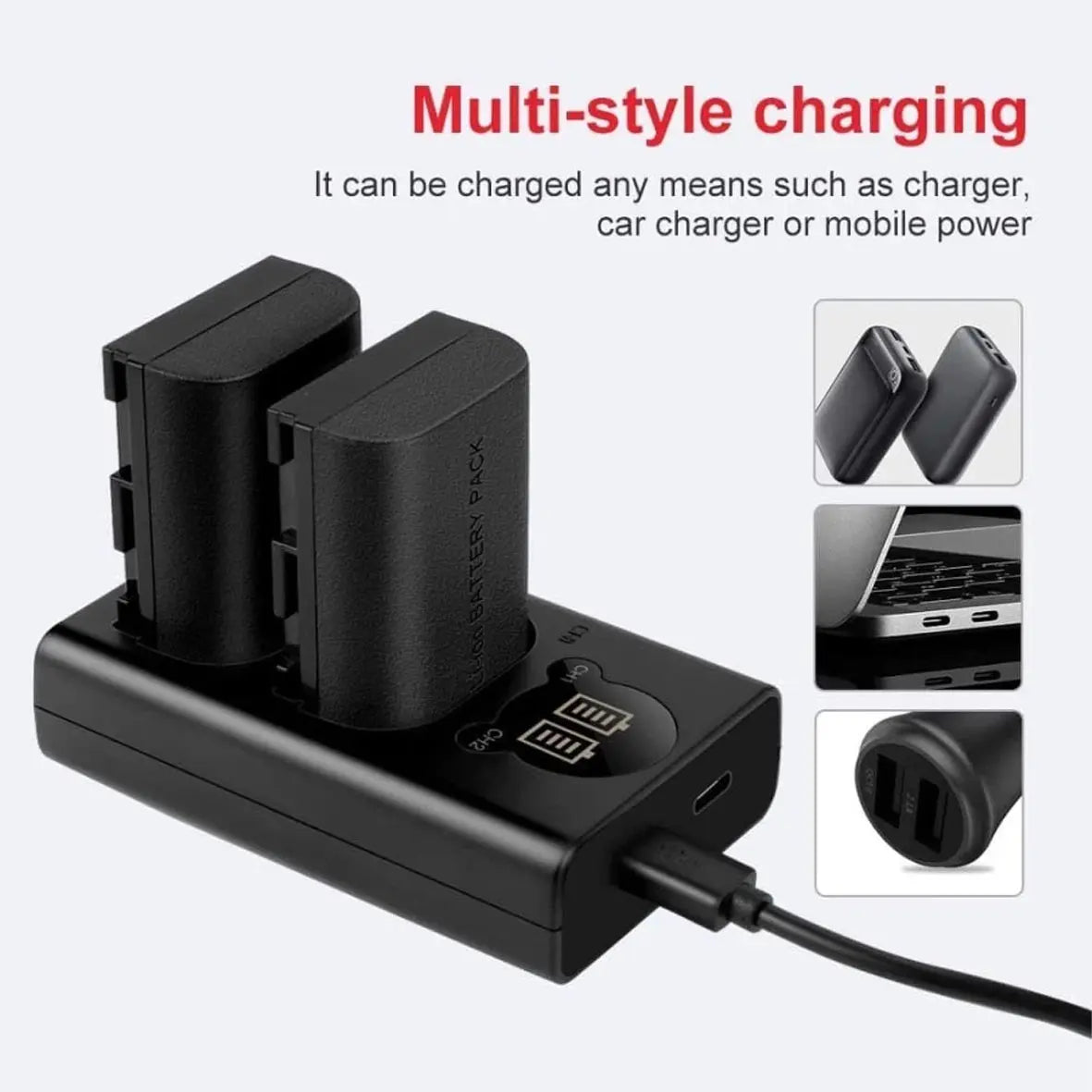 Avangarde Charger Kit LP-E6NH Battery and DL-LPE6 Charger