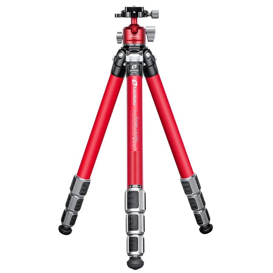 Leofoto LA-284C Tripod with LH-30 RED Athena