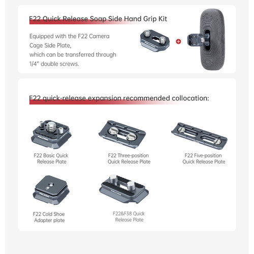 FALCAM F22 Quick Release Soap Side Hand Grip Kit F22A4107