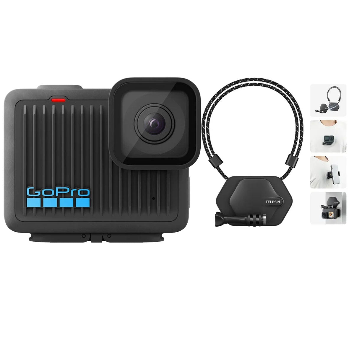 GoPro Hero Action Camera (FREE Telesin Magnetic Mount Halter Bracket Extension Set for Action Camera)