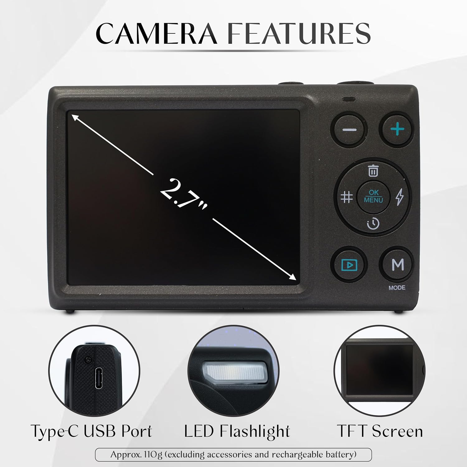 YASHICA DigiMate (Black) YAS-DGM100-BK