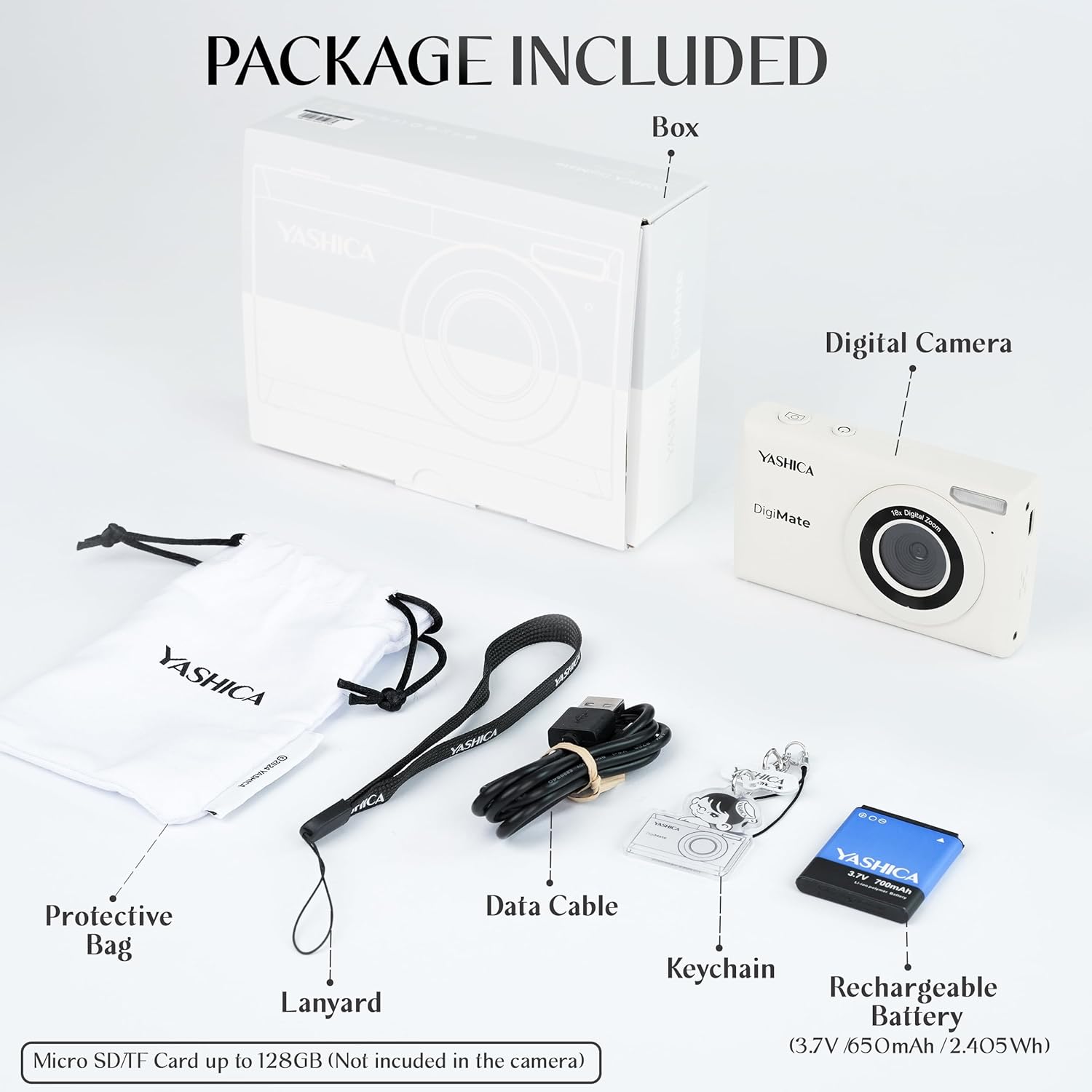 YASHICA DigiMate (Off White) YAS-DGM100-OW