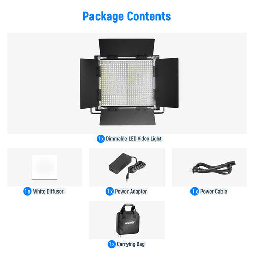 Neewer Professional Dimmable Bi-Color LED Video Light