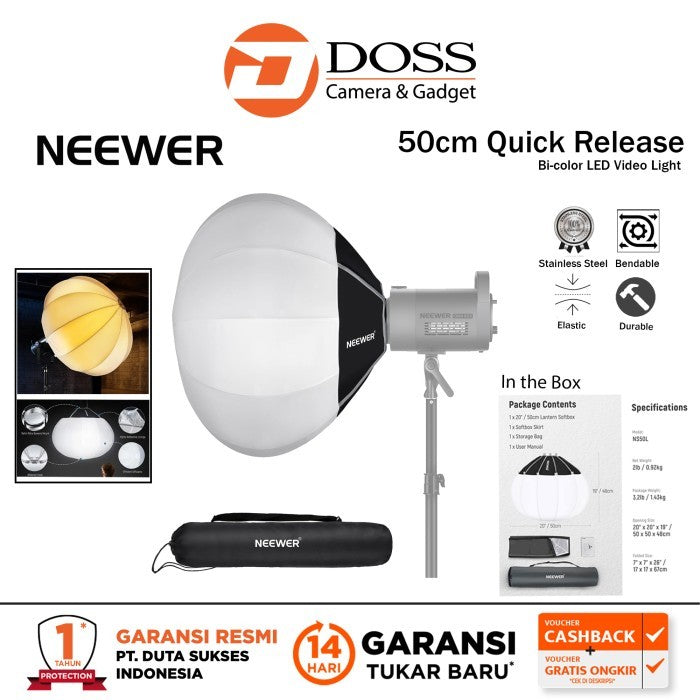 Neewer 50cm Nylon Alloy Quick Release Lantern Softbox