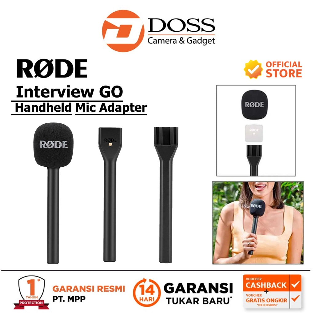 Rode Interview GO Handheld Mic Adapter Handmic Wireless GO