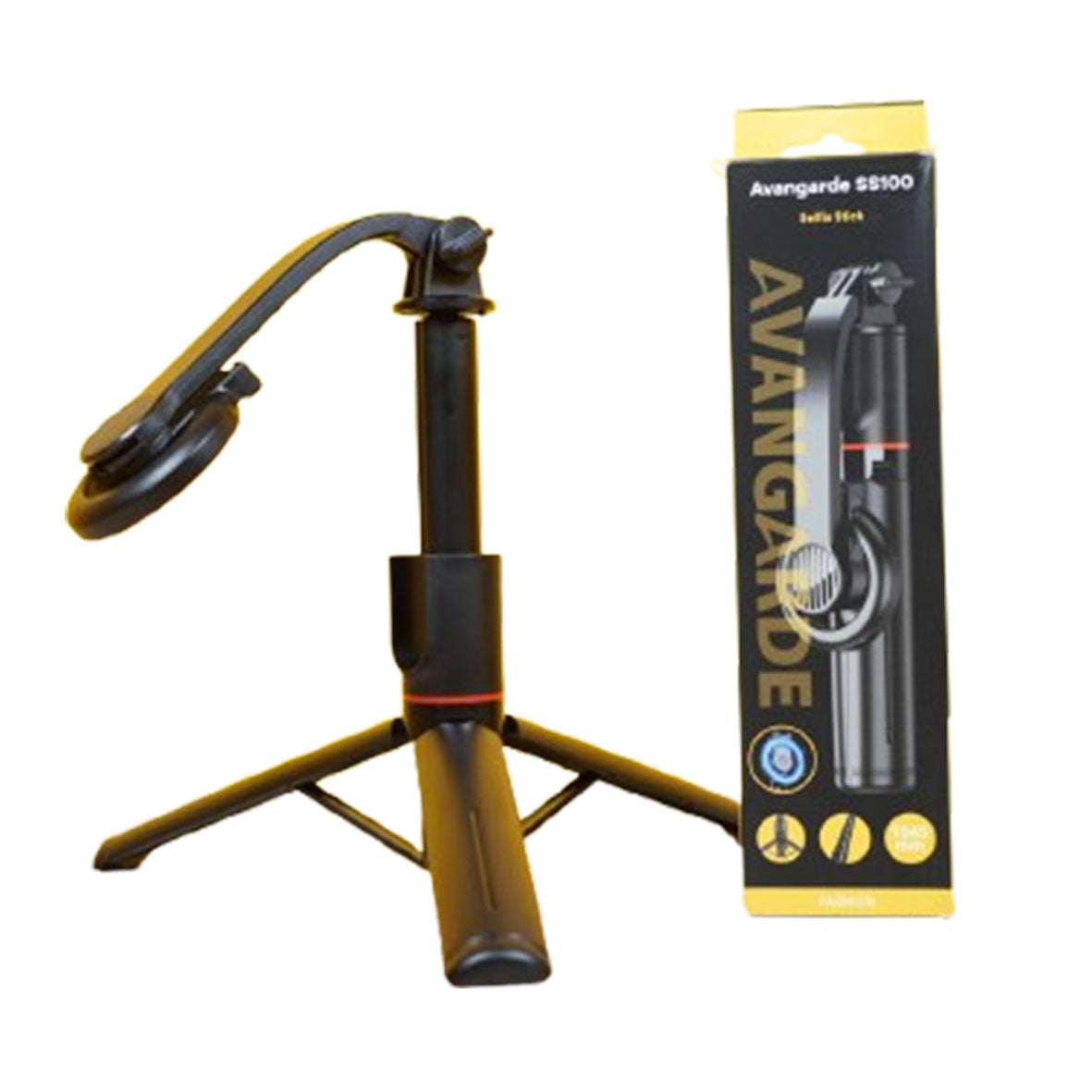 Avangarde Travel Phone Tripod Kit for Smartphone & Action Cam AV-SS100 Black