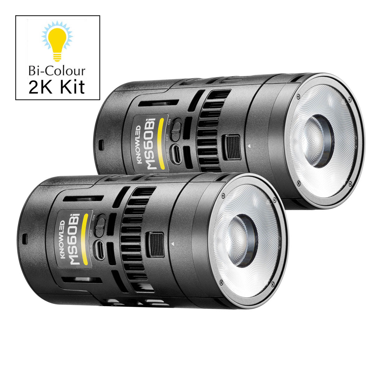 Godox Knowled MS60Bi 2K Bi-color Video LED Light(2-light kit)