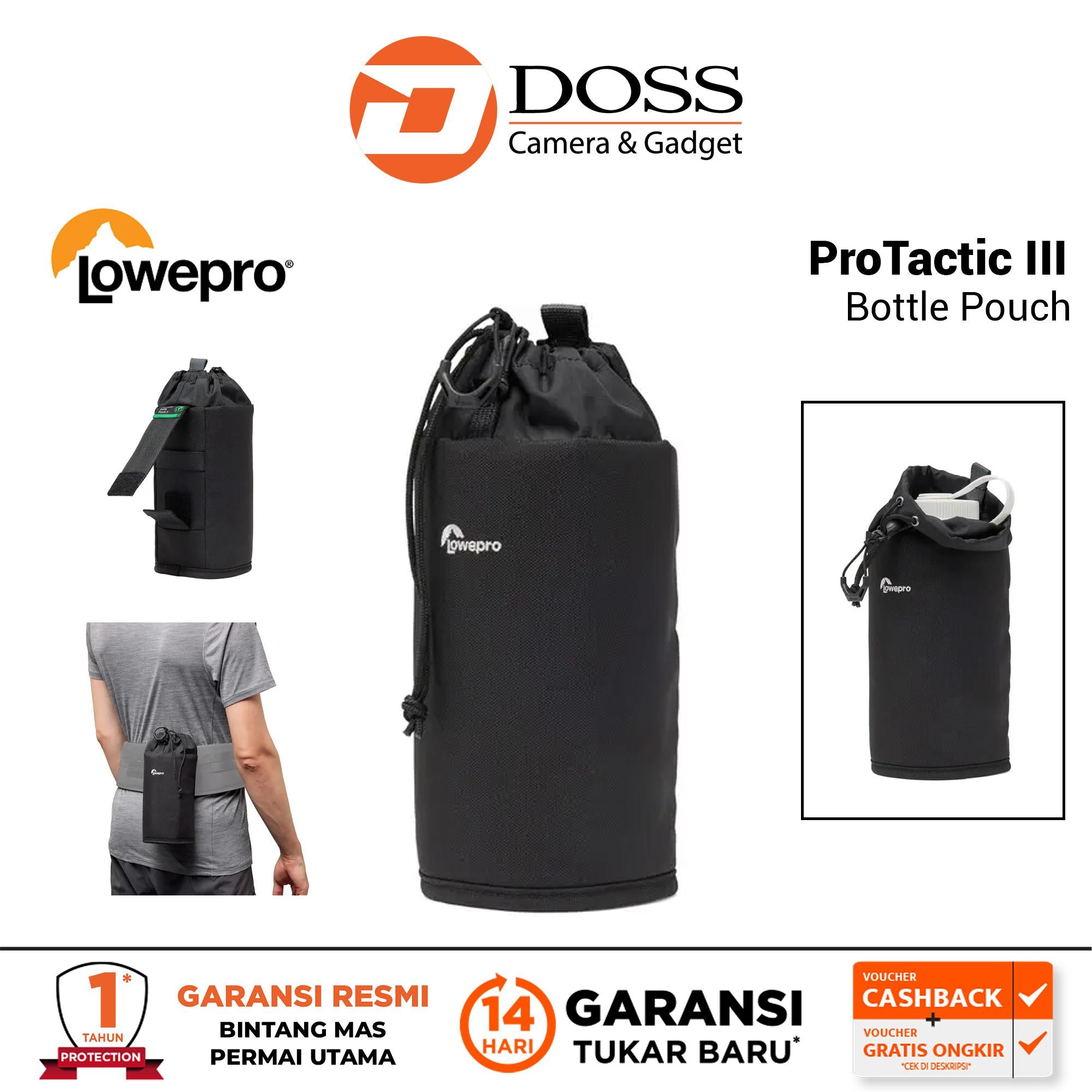 Lowepro ProTactic Bottle Pouch III Black Pouch Botol Minum