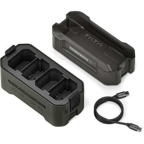 Tilta Portable Charging Station for NP-FZ100 (4 Channel) - Green TBC-FZ100-GN