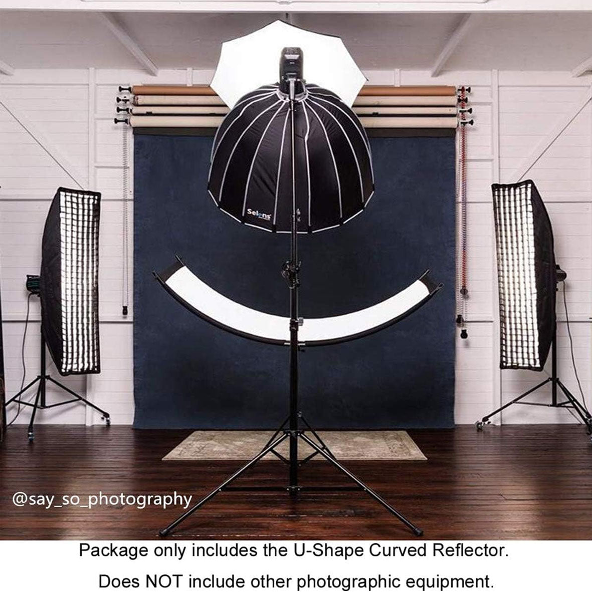 Selens Curved Reflector (Black/Silver/White/Gold) 60x110cm SLR4-CR60110