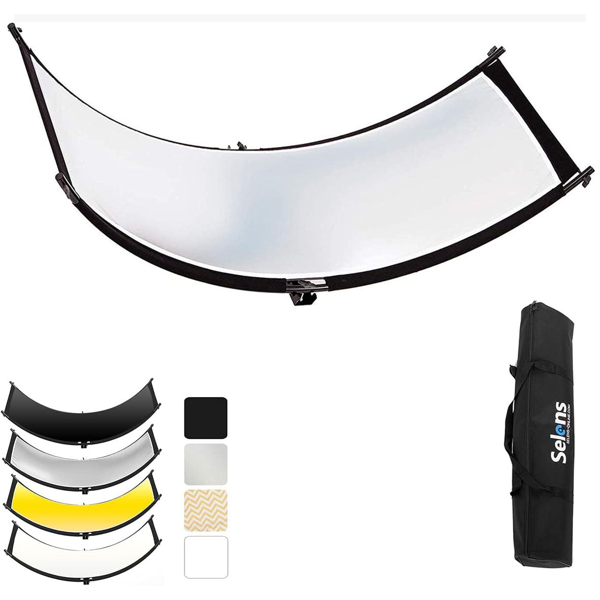 Selens Curved Reflector (Black/Silver/White/Gold) 105x260cm SLR4-CR105260