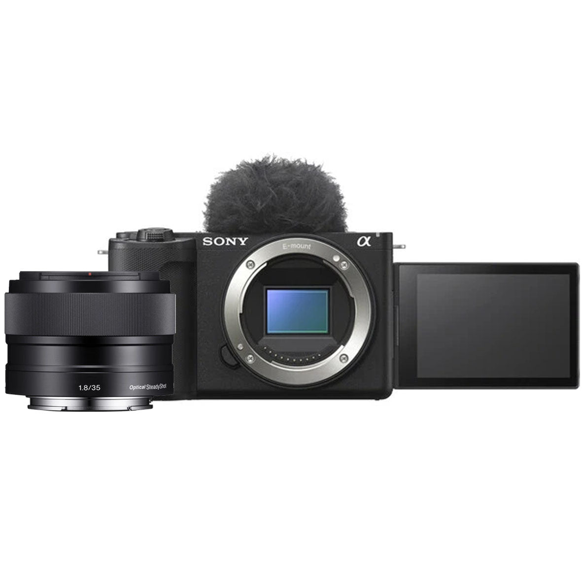 Sony ZV-E10 II Mirrorless Camera Body Only (Black) with Sony E 35mm f1.8 OSS Lens