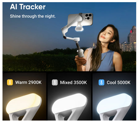 Insta360 Flow 2 AI Tracker Kit - Summit White