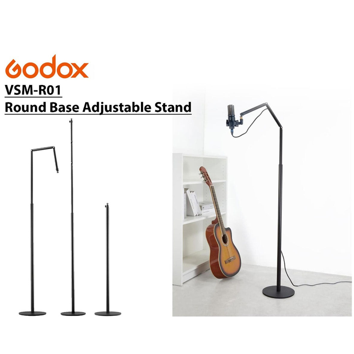 Godox Round Base Adjustable Stand (VSM-R01)