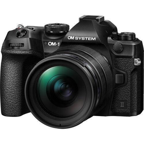 OM SYSTEM OM-1 Mark II Mirrorless Camera with 12-40mm F2.8 PRO II Lens Kit (Black)