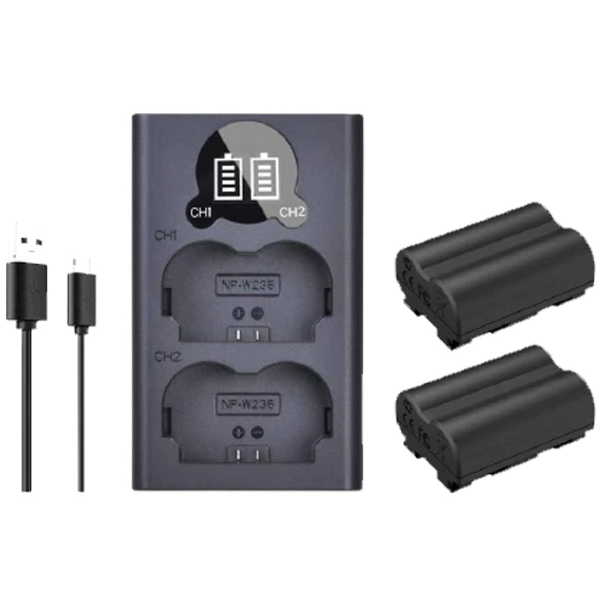 Avangarde Charger kit W235S Battery 2pcs and DL-W235S charger