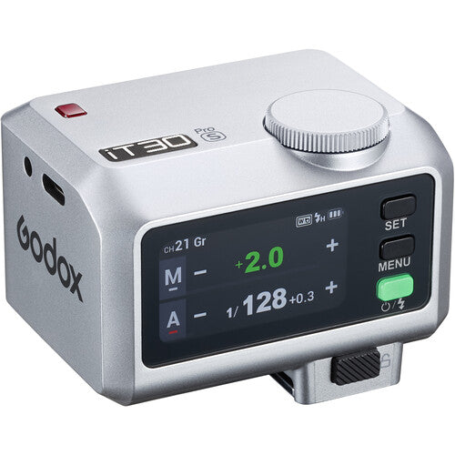 Godox iT30 Pro S Silver Mini Camera Flash For Sony (Silver)