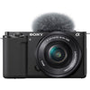 Paket Sony ZV-E10 Mirrorless Camera with 16-50mm Lens Black With Sony E 11mm f1.8 Mirrorless Lens
