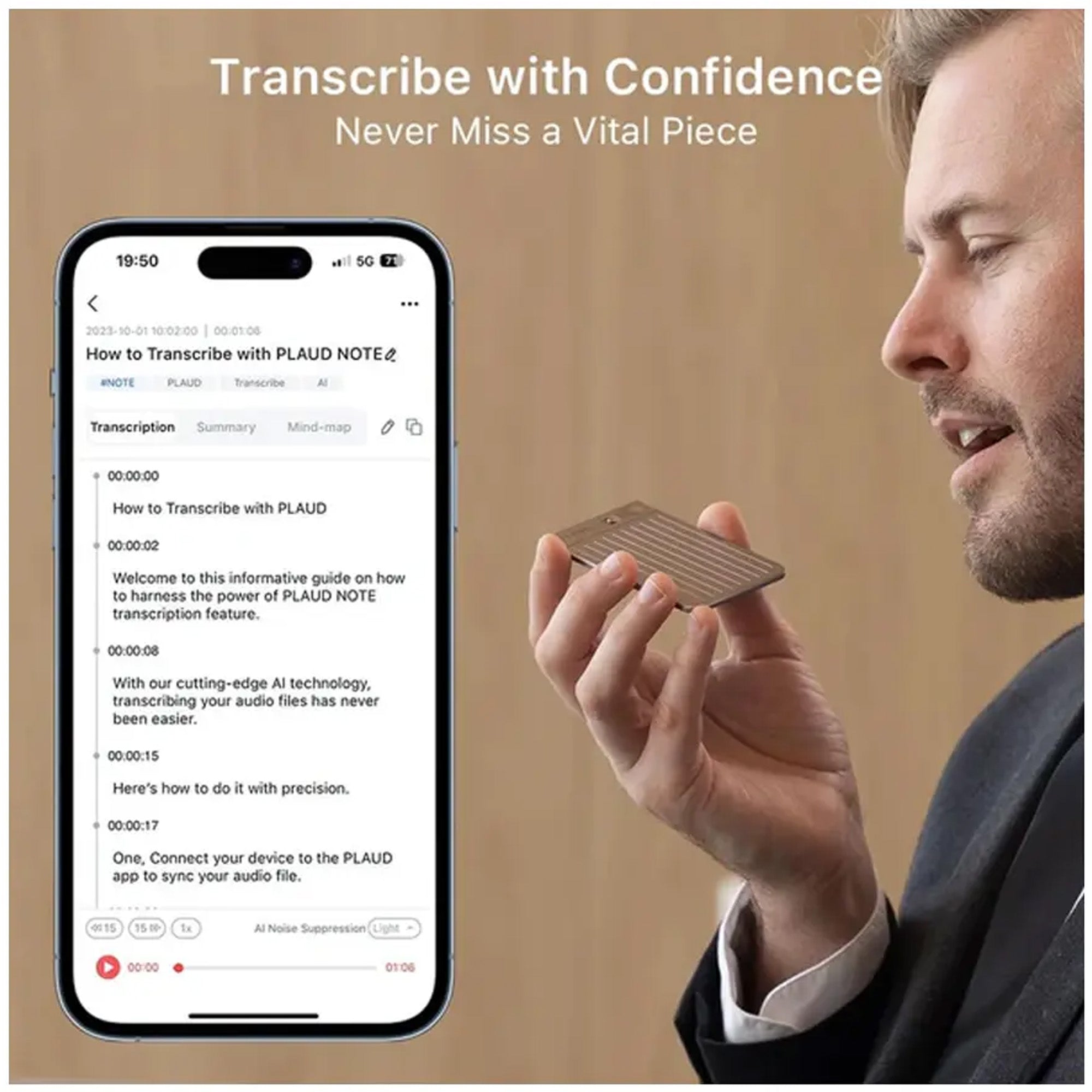 Plaud Note Navy Blue