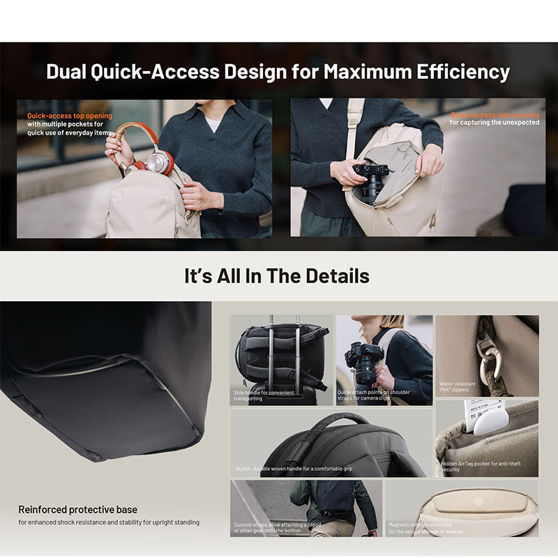 PGYTECH OneGo Lite Backpack 16L Matte Black P-CB-352