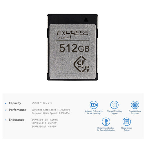 NOVACHIPS EXPRESS Cfexpress-B 512GB