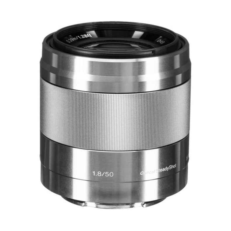 Sony E 50mm f1.8 OSS Lens (Silver)