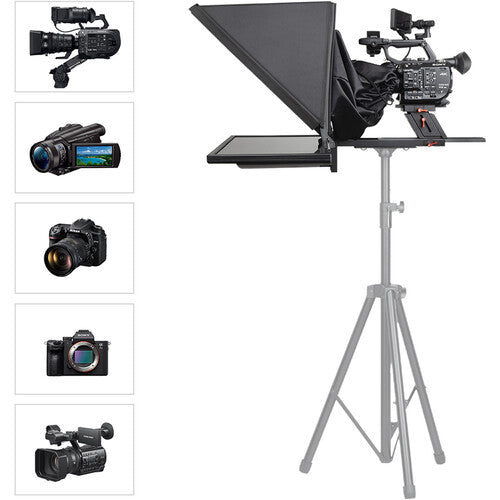 Desview T17 Broadcast Teleprompter for Camera Interview