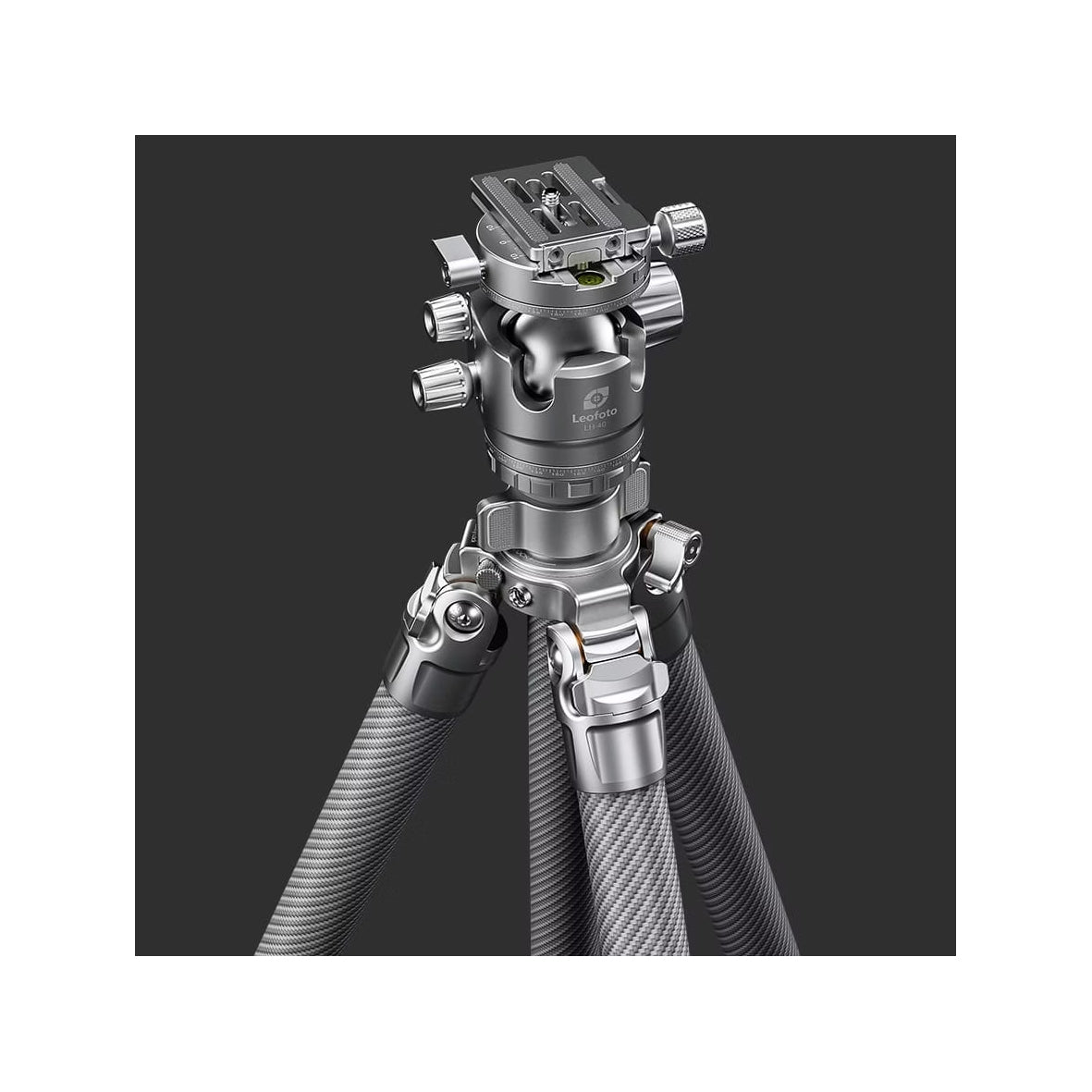 Leofoto Tripod LG-324C+LH-40R Titanium Silver Gabriel