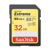 Sandisk Extreme SDHC UHS-I Card 32GB 100MB/s U3 V30 4K UHD BND