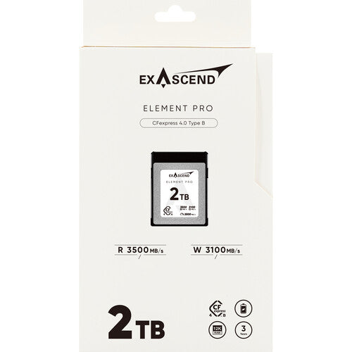 Exascend 2TB Element Pro CFexpress 4.0 Type B Memory Card