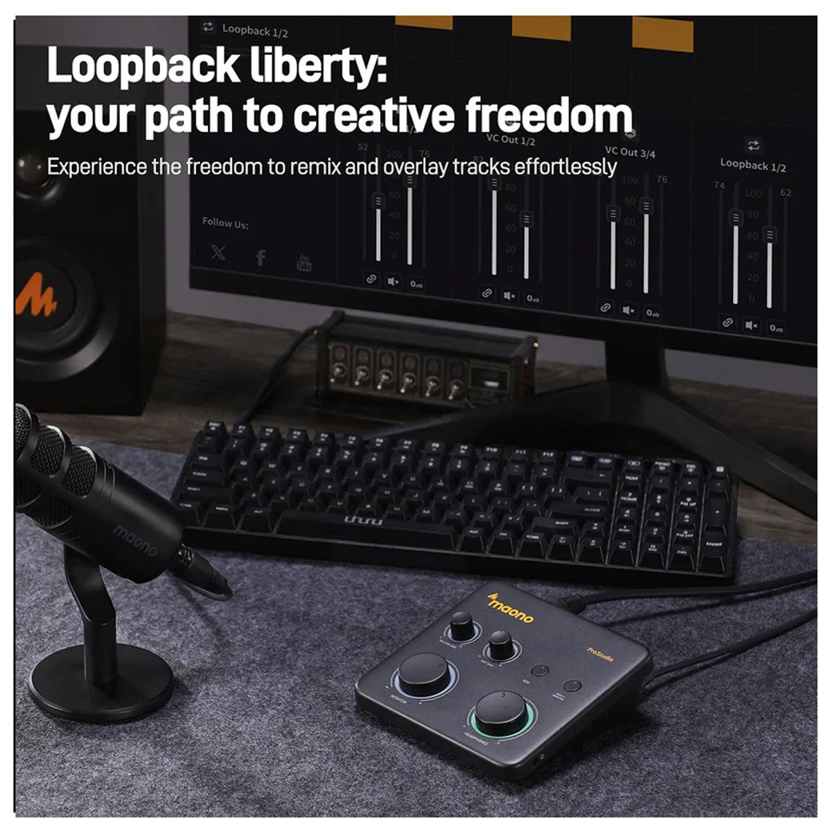 Maono PS22 Lite USB Audio Interface For PC