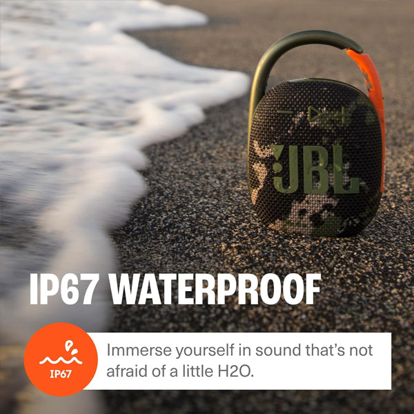 JBL Clip 4 Portable Bluetooth Speaker (Black)