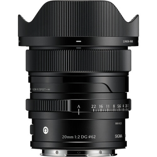 Sigma 20mm f/2 DG Contemporary Lens (L-Mount, Black)
