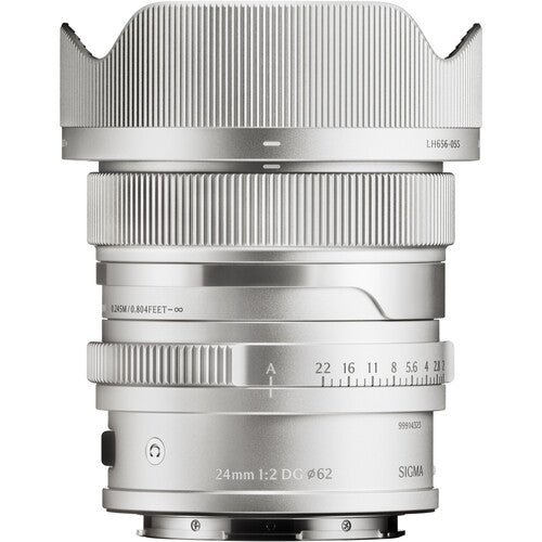 Sigma 24mm f/2 DG Contemporary Lens (L-Mount, Silver)