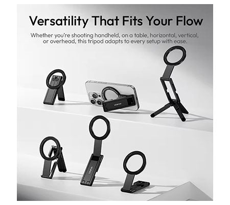 Ulanzi MA60 Black Ultra Foldable Magnetic Phone Tripod