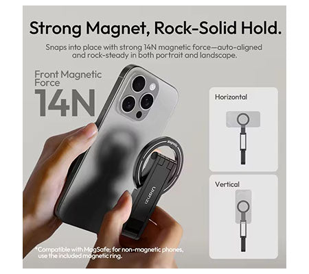 Ulanzi MA60 Black Ultra Foldable Magnetic Phone Tripod