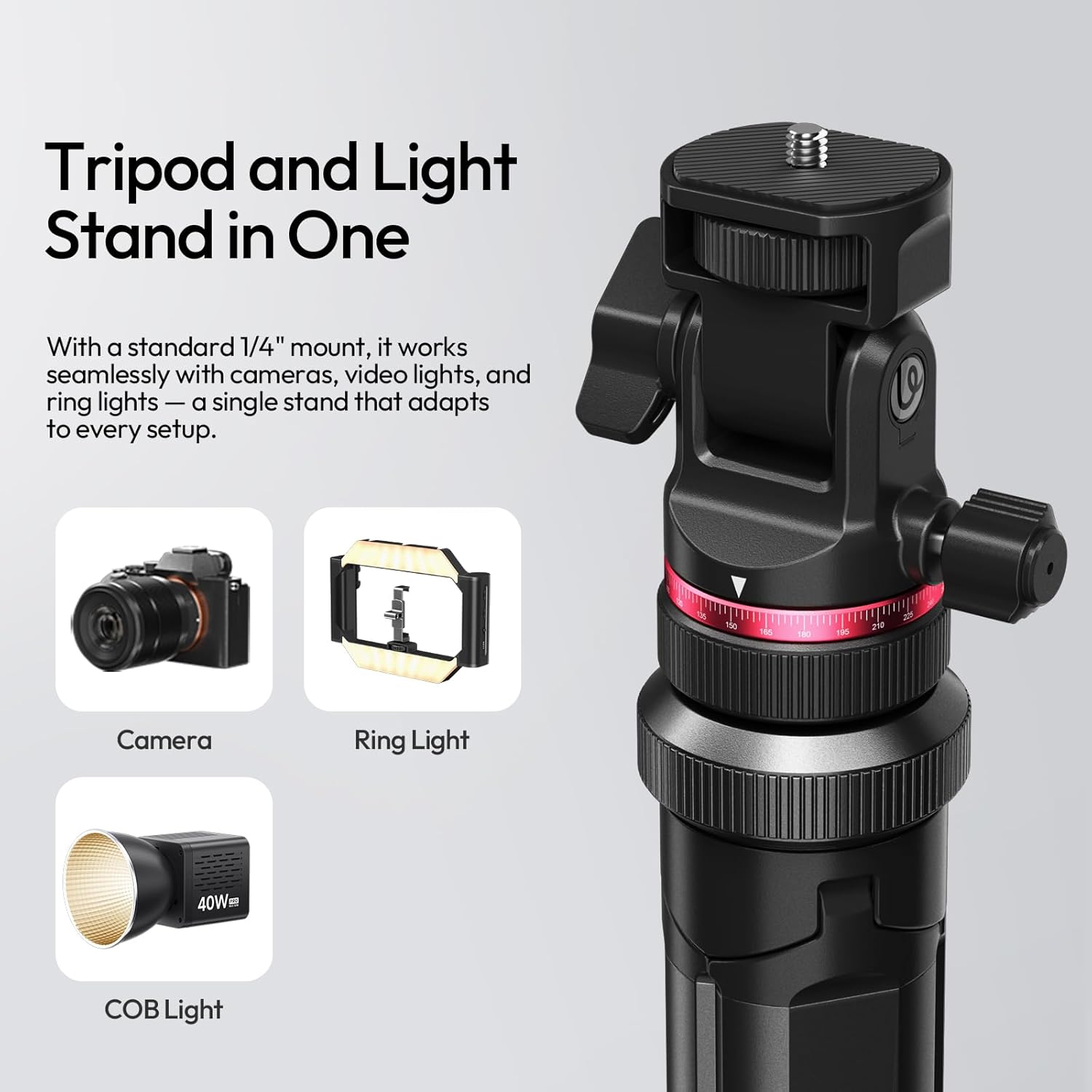 Ulanzi MA60 Silver Ultra Foldable Magnetic Phone Tripod