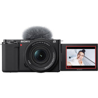 Sony ZV-E10 Mirrorless Camera with E PZ 16-50mm f3.5-5.6 OSS II Lens (Black)