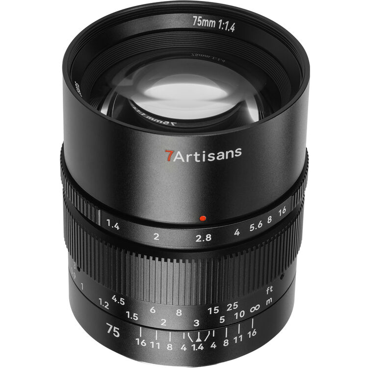 7Artisans 75mm F1.4 Lens for Panasonic Leica Sigma L Mount (Black)