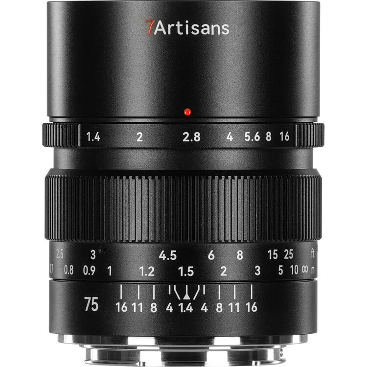 7Artisans 75mm F1.4 Lens for Sony E Mount (Black)
