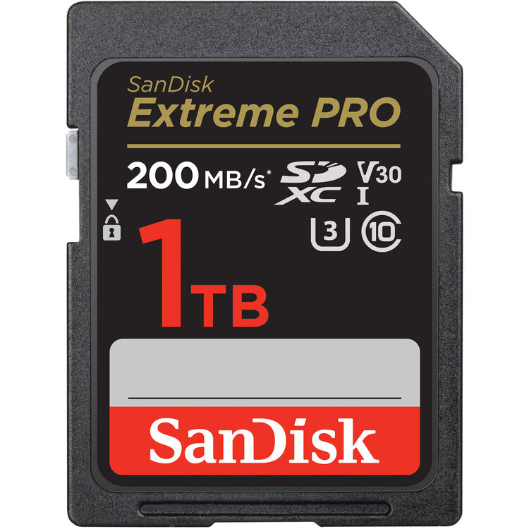 SanDisk SDXC Extreme Pro UHS-I 1TB R200MB/s W140MB/s